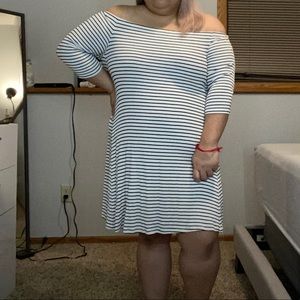 Old navy off the shoulder stripe dress